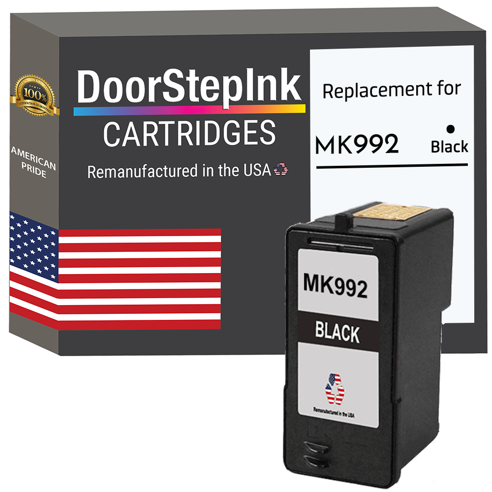 DoorStepInk Brand for Dell Series 9 MK992 Black Remanufactured in the USA Ink Cartridge